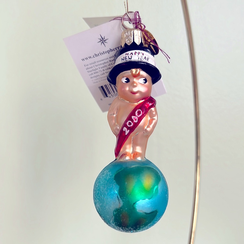 Christopher Radko New Year Baby Ornament